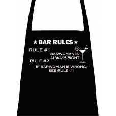 Ποδιά για μπαρ  Bar rules